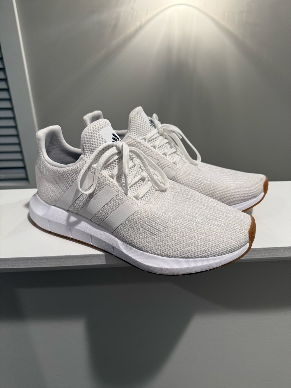 White Adidas Originals Swift Run 1.0 Sneakers